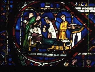 Scène uit het Leven van St. Thomas a Becket, Trinity Chapel Ramen, c.1220
